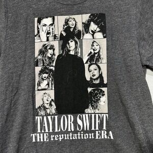 Taylor Swift Concert T-Shirt The Reputation Era Womens‎ Medium Gray Short Sleeve